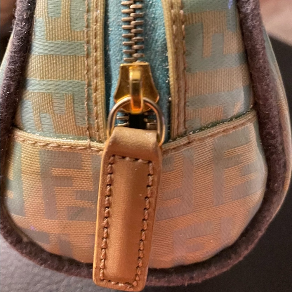 Fendi Grey and Light Blue Cosmetic Case - Picture 5 of 7